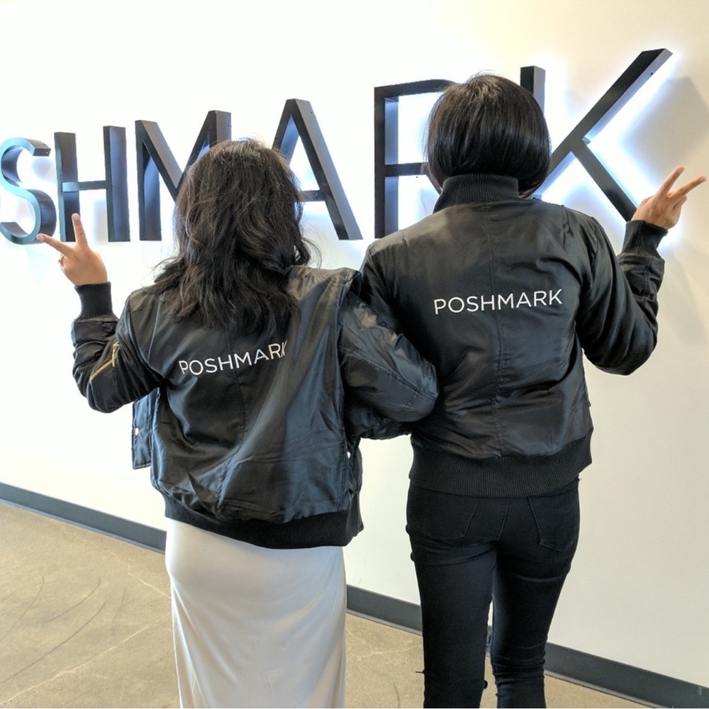 Poshmark branded/ Posh swaggers Women's Black Bomber Jacket